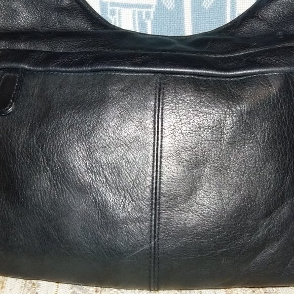 KGB black leather purse - used once, in excellent condition. - Picture 3 of 4